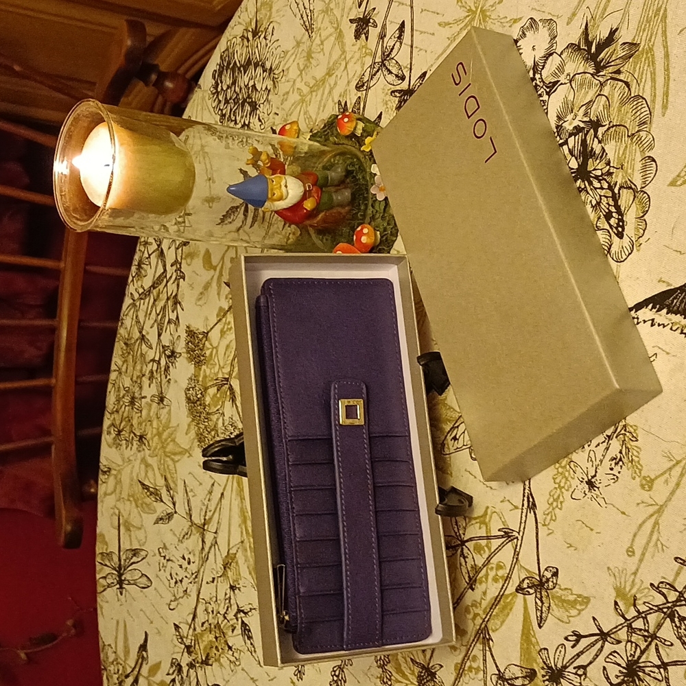 COPY - 💋💜📦NIP: LODIS multi-card wallet ~ purple leather!📦💜💋